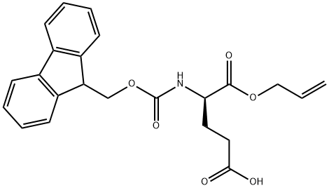 Fmoc-D-glutamic acid α-allyl ester Struktur