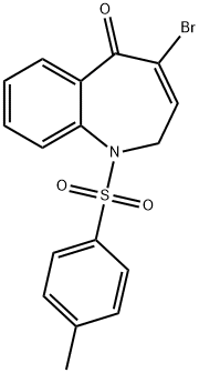 4-Bromo-2,5-dihydro-1-(p-tolylsulfonyl)-1H-1-benzazepin-5-one,20426-62-4,结构式