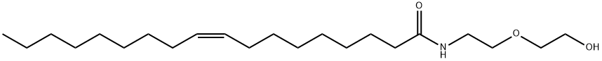 (Z)-N-[2-(2-hydroxyethoxy)ethyl]-9-octadecenamide 结构式