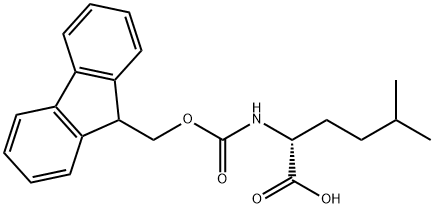 FMOC-N-D-2-氨基-5-甲基己酸, 204320-60-5, 结构式