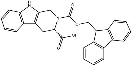 FMOC-L-1,2,3,4-TETRAHYDRONORHARMAN-3-CARBOXYLIC ACID Struktur