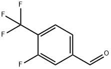 3-フルオロ-4-(トリフルオロメチル)ベンズアルデヒド 化学構造式