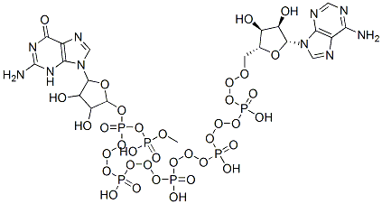 [(2R,3S,4R,5R)-5-(2-amino-6-oxo-3H-purin-9-yl)-3,4-dihydroxyoxolan-2-yl]methyl [[[[[[(2R,3S,4R,5R)-5-(6-aminopurin-9-yl)-3,4-dihydroxyoxolan-2-yl]methoxy-hydroxyphosphoryl]oxy-hydroxyphosphoryl]oxy-hydroxyphosphoryl]oxy-hydroxyphosphoryl]oxy-hydroxyphosphoryl] hydrogen phosphate,204376-34-1,结构式