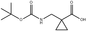 1-{[(叔丁氧羰基)氨基]甲基}环丙基甲酸,204376-48-7,结构式