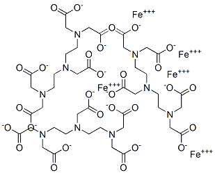 N,N-双[2-[二(羟甲基)胺基]乙基]甘氨酸(3-)铁 结构式