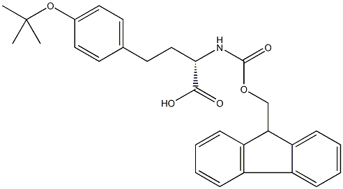 Fmoc-L-HTyr(tBu)-OH 化学構造式