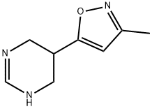 Pyrimidine, 1,4,5,6-tetrahydro-5-(3-methyl-5-isoxazolyl)- (9CI) 化学構造式