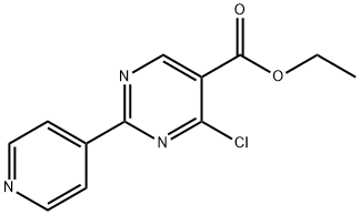 ethyl 4-chloro-2-pyridin-4-ylpyrimidine-5-carboxylate 结构式