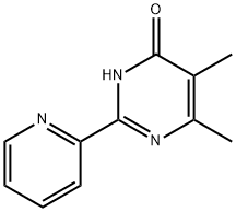 5,6-ジメチル-2-(ピリジン-2-イル)ピリミジン-4-オール 化学構造式