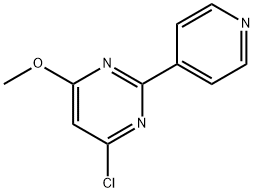 4-CHLORO-6-METHOXY-2-(4-PYRIDINYL)PYRIMIDINE Structure