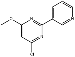 4-CHLORO-6-METHOXY-2-(3-PYRIDINYL)PYRIMIDINE Struktur