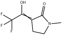 2-Pyrrolidinone, 1-methyl-3-(2,2,2-trifluoro-1-hydroxyethylidene)- (9CI),204448-78-2,结构式