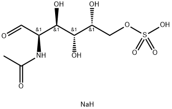 N-Acetyl-D-galactosamine-6-O-sulphatesodiumsalt 化学構造式