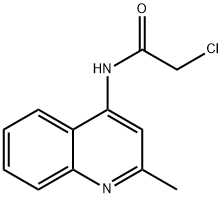 2-氯-N-(2-甲基喹啉-4-基)乙酰胺 结构式