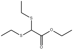 双(乙硫基)乙酸乙酯,20461-95-4,结构式