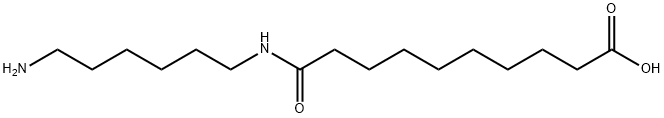 9-[(6-アミノヘキシル)カルバモイル]ノナン酸 化学構造式