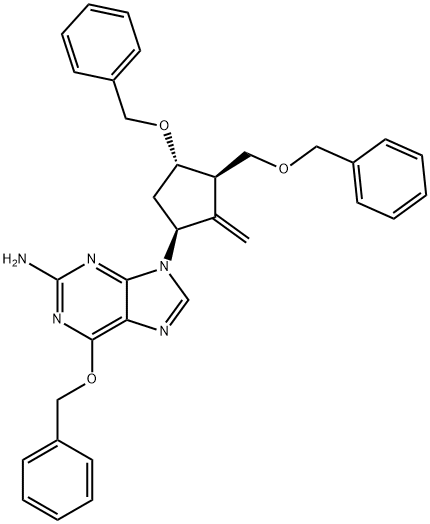 6-(Benzyloxy)-9-[(1S,3R,4S)-2-methylene-4-(phenylmethoxy)-3-[(phenylmethoxy)methyl]cyclopentyl]-9H-purine-2-amine price.