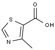4-Methylthiazole-5-carboxylic acid Struktur