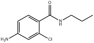 4-氨基-2-氯-N-丙基苯甲酰胺,204973-10-4,结构式
