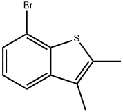 7-BROMO-2,3-DIMETHYL-BENZO[B]THIOPHENE,204980-74-5,结构式