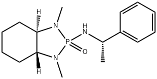 (3a,7aR)-1,3-Dimethyl-N-[(1S)-1-phenylethyl]octahydro-1H-1,3,2-benzodiazaphosphol-2-amine  2-oxide Structure