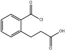 Benzenepropanoic acid, 2-(chlorocarbonyl)- (9CI) Structure