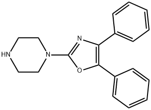4,5-Diphenyl-2-(1-piperazinyl)oxazole Struktur