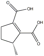 1-Cyclopentene-1,2-dicarboxylic acid, 3-methyl-, (R)-(+)- (8CI) Structure