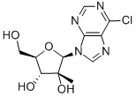 6-氯-9-(2-C-甲基-beta-D-呋喃核糖基)-9H-嘌呤,205171-05-7,结构式