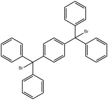 Benzene, 1,4-bis(bromodiphenylmethyl)-,205180-53-6,结构式