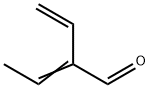 2-乙烯基-2-丁烯醛 结构式