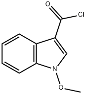 1H-Indole-3-carbonyl chloride, 1-methoxy- (9CI) 结构式