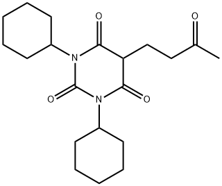 1,3-Dicyclohexyl-5-(3-oxobutyl)barbituric acid|