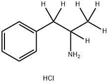 PHENYL-2-AMINOPROPANE-1,1,2,3,3,3-D6 HCL Structure