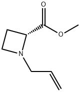 2-Azetidinecarboxylicacid,1-(2-propenyl)-,methylester,(R)-(9CI) Structure