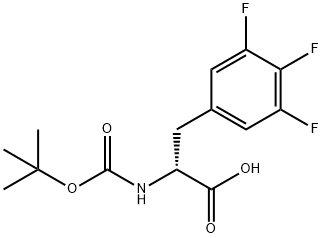 BOC-D-3,4,5-TRIFLUOROPHENYLALANINE Struktur