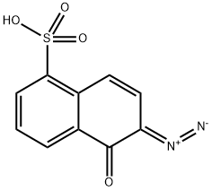 6-diazo-5,6-dihydro-5-oxonaphthalene-1-sulphonic acid 结构式