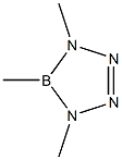 4,5-ジヒドロ-1,4,5-トリメチル-1H-テトラザボロール 化学構造式