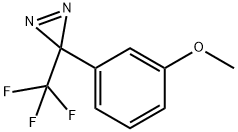 3-(3-メトキシフェニル)-3-トリフルオロメチル-3H-ジアジリン 化学構造式