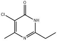 5-Chloro-2-ethyl-6-methyl-4(3H)-pyrimidone Struktur