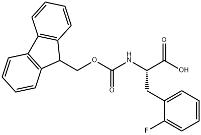 FMOC-L-2-氟苯丙氨酸,205526-26-7,结构式