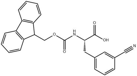 FMOC-L-3-CYANOPHENYLALANINE Struktur