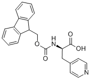 Fmoc-3-(4-吡啶基)-D-丙氨酸,205528-30-9,结构式