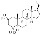 D4プレグナン, IN ISOOCTANE (10ΜG/ML) 化学構造式