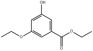 Benzoic acid, 3-ethoxy-5-hydroxy-, ethyl ester (9CI) Structure