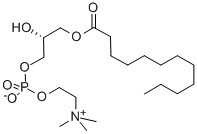L-ALPHA-LYSOPHOSPHATIDYLCHOLINE, LAUROYL 化学構造式