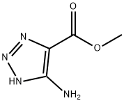 Methyl 4-amino-2H-1,2,3-triazole-5-carboxylate 化学構造式