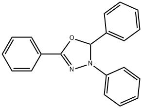 2,3-ジヒドロ-2,3,5-トリフェニル-1,3,4-オキサジアゾール 化学構造式