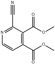 2-CYANOPYRIDINE-3,4-DICARBOXYLIC ACID DIMETHYL ESTER 结构式