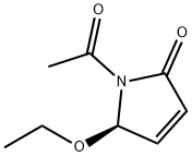 2H-Pyrrol-2-one, 1-acetyl-5-ethoxy-1,5-dihydro-, (R)- (9CI) 结构式